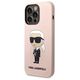 Original Case IPHONE 14 PRO Karl Lagerfeld Hardcase Silicone NFT Ikonik Magsafe (KLHMP14LSNIKBCP) pink 3666339087661