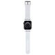 Strap for APPLE WATCH 4 / 5 / 6 / 7 / 8 / SE / ULTRA (42 / 44 / 45 / 49 MM) Karl Lagerfeld Strap 3D Rubber Choupette Head (KLAWLSLCNH) white 3666339190149