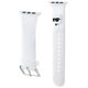 Strap for APPLE WATCH 4 / 5 / 6 / 7 / 8 / SE / ULTRA (42 / 44 / 45 / 49 MM) Karl Lagerfeld Strap 3D Rubber Choupette Head (KLAWLSLCNH) white 3666339190149