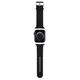 Strap for APPLE WATCH 4 / 5 / 6 / 7 / 8 / SE / ULTRA (42 / 44 / 45 / 49 MM) Karl Lagerfeld Strap 3D Rubber Karl&Choupette Heads (KLAWLSLKCNK) black 3666339190088