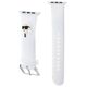Strap for APPLE WATCH 4 / 5 / 6 / 7 / 8 / SE / ULTRA (42 / 44 / 45 / 49 MM) Karl Lagerfeld Strap 3D Rubber Karl Head (KLAWLSLKNH) white 3666339127404