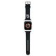 Strap for APPLE WATCH 4 / 5 / 6 / 7 / 8 / SE / ULTRA (42 / 44 / 45 / 49 MM) Karl Lagerfeld Strap 3D Rubber Karl Head (KLAWLSLKNK) black 3666339127381