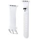 Strap for APPLE WATCH 4 / 5 / 6 / 7 / 8 / SE (38 / 40 / 41 MM) Karl Lagerfeld Strap 3D Rubber Choupette Head (KLAWMSLCNH) white 3666339190132
