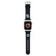 Strap for APPLE WATCH 4 / 5 / 6 / 7 / 8 / SE (38 / 40 / 41 MM) Karl Lagerfeld Strap 3D Rubber Karl&Choupette Heads (KLAWMSLKCNK) black 3666339190071