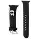 Strap for APPLE WATCH 4 / 5 / 6 / 7 / 8 / SE (38 / 40 / 41 MM) Karl Lagerfeld Strap 3D Rubber Karl Head (KLAWMSLKNK) black 3666339127374