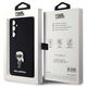 Original Case SAMSUNG GALAXY S23 FE Karl Lagerfeld Silicone Ikonik Metal Pin (KLHCS23FEMHKNPK) black 3666339218645