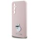 Original Case SAMSUNG GALAXY S23 FE Karl Lagerfeld Silicone Choupette Metal Pin (KLHCS23FESMHCNPP) pink 3666339218690