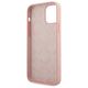 Original Case IPHONE 12 MINI Guess Hardcase Silicone Vintage (GUHCP12SLSVSPG) pink 3700740495186