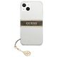 Original Case IPHONE 13 MINI Guess Hardcase 4G Brown Strap Charm (GUHCP13SKB4GBR) transparent 3666339023393
