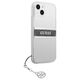 Original Case IPHONE 13 MINI Guess Hardcase 4G Grey Strap Charm (GUHCP13SKB4GGR) transparent 3666339023355
