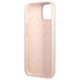 Case IPHONE 13 MINI Guess Hardcase Silicone Triangle (GUHCP13SSLTGP) pink 3666339040994