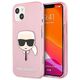 Original Case IPHONE 13 MINI Karl Lagerfeld Hardcase Glitter Karl`s Head (KLHCP13SKHTUGLP) pink 3666339027537