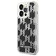 Original Case IPHONE 14 PRO Karl Lagerfeld Hardcase Liquid Glitter Monogram (KLHCP14LLMNMK) black 3666339076252