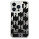 Original Case IPHONE 14 PRO Karl Lagerfeld Hardcase Liquid Glitter Monogram (KLHCP14LLMNMK) black 3666339076252