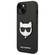 Karl Lagerfeld case for iPhone 14 Pro Max 6,7&quot; KLHCP14XSAPCHK black PU Saffiano case with Choupette Head Patch 3666339076986