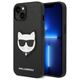 Karl Lagerfeld case for iPhone 14 Pro Max 6,7&quot; KLHCP14XSAPCHK black PU Saffiano case with Choupette Head Patch 3666339076986