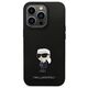 Original Case IPHONE 14 PRO MAX Karl Lagerfeld Silicone Ikonik Metal Pin (KLHCP14XSMHKNPK) black 3666339165987