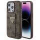 Original Case APPLE IPHONE 15 Guess Hardcase Grip Stand 4G Triangle Strass (GUHCP15SPGS4TDW) brown 3666339197438