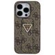 Original Case APPLE IPHONE 15 Guess Hardcase Grip Stand 4G Triangle Strass (GUHCP15SPGS4TDW) brown 3666339197438