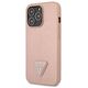 Original Case IPHONE 14 PRO MAX Guess Hardcase Saffianotriangle Logo (GUHCP14XPSATLP) pink 3666339065515