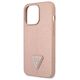 Original Case IPHONE 14 PRO MAX Guess Hardcase Saffianotriangle Logo (GUHCP14XPSATLP) pink 3666339065515