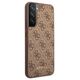 Original Case SAMSUNG GALAXY S23 Guess Hard Case 4G Metal Gold Logo (GUHCS23SG4GFBR) brown 3666339116989