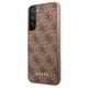 Original Case SAMSUNG GALAXY S23 Guess Hard Case 4G Metal Gold Logo (GUHCS23SG4GFBR) brown 3666339116989
