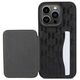 Original Case APPLE IPHONE 15 PRO Karl Lagerfeld Hardcase Saffiano Cardslots and Stand Monogram Ikonik Patch (KLHCP15LSAKKNSCK) black 3666339169497