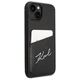 Original Case IPHONE 14 PLUS Karl Lagerfeld Signature Logo Cardslot (KLHCP14MCSSK) black 3666339094287