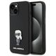 Original Case APPLE IPHONE 15 Karl Lagerfeld Silicone Ikonik Metal Pin (KLHCP15SSMHKNPK) black 3666339165994