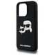 Karl Lagerfeld case for iPhone 15 Pro 6,1&quot; KLHMP15LSKCHPPLK black HC Magsafe silicone sil double heads print 3666339256722