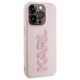 Original Case APPLE IPHONE 15 PRO Karl Lagerfeld Hardcase 3D Rubber Glitter Logo (KLHCP15L3DMBKCP) pink 3666339166496
