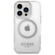 Original Case IPHONE 14 PRO MAX Guess Hard Case Metal Outline Magsafe (GUHMP14XHTRMS) silver 3666339069858