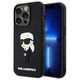 Original Case IPHONE 14 PRO Karl Lagerfeld Hardcase Rubber Ikonik 3D (KLHCP14L3DRKINK) black 3666339122645