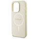 Original Case APPLE IPHONE 15 PRO Guess Hardcase Saffiano MagSafe (GUHMP15LPSAHMCB) gold 3666339156060