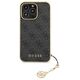 Original Case APPLE IPHONE 15 PRO Guess Hardcase 4G Charms Collection (GUHCP15LGF4GGR) gray 3666339171681