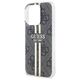 Original Case APPLE IPHONE 15 PRO Guess Hardcase IML 4G Gold Stripe (GUHCP15LH4PSEGK) black 3666339222703