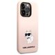 Case IPHONE 14 PRO MAX Karl Lagerfeld Hardcase Silicone Choupette (KLHCP14XSNCHBCP) pink 3666339086718
