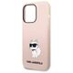 Case IPHONE 14 PRO MAX Karl Lagerfeld Hardcase Silicone Choupette (KLHCP14XSNCHBCP) pink 3666339086718
