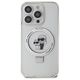 Original Case IPHONE 14 PRO Karl Lagerfeld Hardcase Ring Stand Karl&Choupettte MagSafe (KLHMP14LHMRSKCH) white 3666339168858