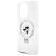 Original Case IPHONE 14 PRO Karl Lagerfeld Hardcase Ring Stand Karl&Choupettte MagSafe (KLHMP14LHMRSKCH) white 3666339168858