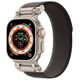 Strap for APPLE WATCH 4 / 5 / 6 / 7 / 8 / 9 / SE / ULTRA 1 / 2 (42 / 44 / 45 / 49 MM) Tech-Protect Nylon Delta black & orange 5906302310579