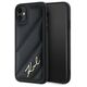 Original Case IPHONE 11 / XR Karl Lagerfeld Diagonal Quilted Script (KLHCP13LPQDSMGK) black 3666339252120