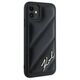 Original Case IPHONE 11 / XR Karl Lagerfeld Diagonal Quilted Script (KLHCP13LPQDSMGK) black 3666339252120