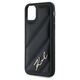 Original Case IPHONE 11 / XR Karl Lagerfeld Diagonal Quilted Script (KLHCP13LPQDSMGK) black 3666339252120