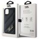 Original Case IPHONE 11 / XR Karl Lagerfeld Diagonal Quilted Script (KLHCP13LPQDSMGK) black 3666339252120