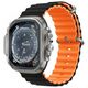 Devia strap Deluxe Sport6 for Apple Watch 42mm/ 44mm/ 45mm/ 49mm black orange 6938595381645