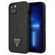 Original Case IPHONE 14 PLUS Guess Hardcase Saffianotriangle Logo (GUHCP14MPSATLK) black 3666339065379
