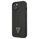 Original Case IPHONE 14 PLUS Guess Hardcase Saffianotriangle Logo (GUHCP14MPSATLK) black 3666339065379