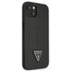 Original Case IPHONE 14 PLUS Guess Hardcase Saffianotriangle Logo (GUHCP14MPSATLK) black 3666339065379